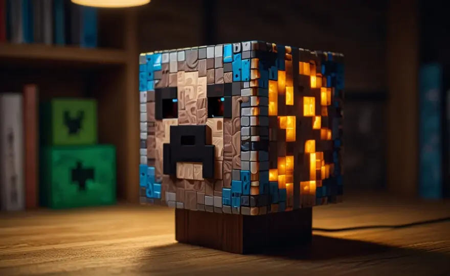 Jak stworzyć lampę w stylu Minecrafta krok po kroku