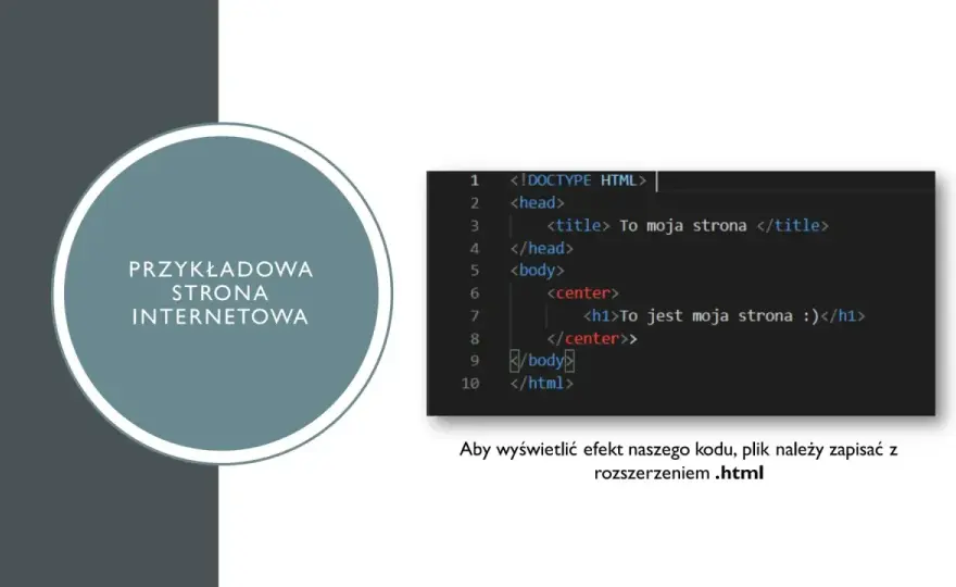 Jak zrobić stronę HTML na informatykę – prosty poradnik dla uczniów krok po kroku